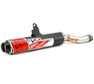 Yamaha GRIZZLY 660 Performance Exhaust - Big Gun - EVO U Series Slip On - Black - `03-`06